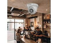 Hikvision 2MP IR Turret Dome Camera HD1080P, CMOS, 1920x1080, Internal Synchronization, 2.8/3.6/6mm Lens, True Day-Night, Smart IR, 20m IR, Switchable TVI/AHD/CVI/CBVS, IP6 [HKV DS-2CE56D0T-IRF]