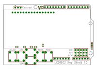 ARD COMPATIBLE 6 BUTTON 16X2 LCD KEYPAD SHIELD [SME LCD KEY PAD SHIELD 16X2]