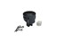 Switch SPST Non-Latching PTM OFF(ON) 1A 125VAC Round Mini Snap-In - JST Connector. Termination (Without Leads) 18mm [MS950 BLK]