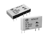 Med. Power Mini SIL Sealed Relay Form 1C (1c/o) 5VDC 147 Ohm Coil 6A 250VAC/30VDC [HF41F-5-ZST]
