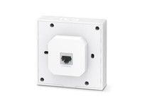 TP-LINK AX3000 Wall Plate WiFi 6 Access Point, Speed Rate:2.4GHz@574Mbps, 5GHz@2402Mbps, 2xGigabit LAN Ports, Antennas:2.4GHz:2x3dBi, 5GHz:2x5dBi, Omada App, 802.3af PoE, EU:11.5W, HTTP/HTTPS, Email Alerts, 86x86x42.2mm [TP-LINK EAP650 WALL]