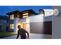 Hikvision ColorVu Smart Hybrid Light Fixed Bullet Network Camera 8MP 4mm Lens, 60m IR, 1/1.8" CMOS, CBR/VBR, WDR130dB, ONVIF, Built-in Microphone, 1xRJ45 10M/100M, 12VDC 1.41A, PoE:IEEE 802.3at, 24/7 Vivid Colour Images, BLC/HLC/3D DNR, IP67 [HKV DS-2CD2T87G3-LIS2UY/SL (4MM)]