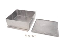 Diecast Aluminium Unpainted Enclosure 187,5X187,5X63MM Bottom Flange IP54 [1590FF]