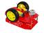 MICRO MAGICIAN ROBOT CHASSIS KIT WITH 2 GEARBOXES [GTC MAGICIAN CHASSIS KIT RED 2X2]