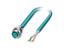 Circular Connector M12 D COD Female 4P Screw Lock M16 X 1,5 Rear Panel Entry Front Mount with 500mm Shield Profinet Cable IP67 [VS-M12FSBP-OE-93E-LI/0,5]