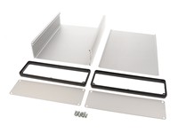 Aluminium Anodized Enclosure 220x165x51,5mm Clear [1455T2201]