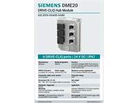 Sinamics Dme20 Drive-cliq Module External Ip67 Without 24v Supply Cable Without Drive-cliq Cable [6SL3055-0AA00-6AB0]