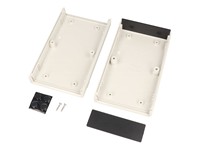 Polystyren Enclosure 157X94X36 Grey Enclosure Black Panel [1598ASGYPBK]