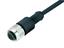 CORDSET M12 A COD MALE STR. 4 POLE - SINGLE END - 2M PUR CABLE IP67/IP69K - UL Approved [77-3429-0000-50004-0200]