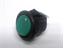 Round Rocker Switch • Form : SPDT-1-1 • 3A-250 VAC • Solder Tag • Ø15mm • Green Round Actuator • Marking : • [MR5120-R6BG]