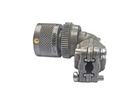 Circular Connector MIL-VG95234 Rev Bayonet Lock Cable End Plug 3 Pole #16 Solder Contacts Male 13A 500VAC/700VDC with Right Angled Cable Clamp [CA3108E-10SL-3PB]