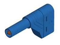 SAFETY BANANA PLUG 4MM SIDE ENTRY - BLUE  - CAGED "LANTERN" SPRING CONTACT AC/DC 1000V 24A CATIII (934098102) [LASS W BLUE]