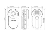 KEDACOM - 1080P Wi-Fi Body Worn Camera - H-FOV 105º, 15m IR, Build-in GPRS, 6hr Battery Life [KDM DSJ-U1-W]