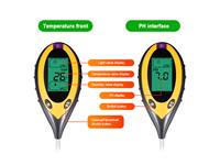 This 4-IN-1 Detector Analyzes Four Kinds of Soil Data to Aid in Understanding Plant Health: PH, Humidity, Temperature & Sunlight (Illuminance) [NF-4 IN 1 SOIL METER]