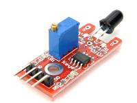 ARDUINO FLAME SENSOR MODULE FOR FLAME WAVELENGTHS 760-1100NM. ANALOG OUTPUT AND REAL TIME OUTPUT VOLTAGE ON THERMAL RESISTANCE [GTC FLAME SENSOR MODULE]