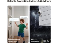 Aqara Indoor/Outdoor WiFi 2.4GHz Security Camera 2K, Res:2304×1296 (3MP), AI Detection, 140° FOV & Wide-Angle f/1.8 Lens, Spotlight, 2-Way Audio, Color/IR Night Vision, PWR:5V1A, Storage:Micro SD Card Slot Max 512GB, Bluetooth, IP65 [AQARA CAMERA G100 SELECT]