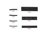 328 Piece Polyolefin Heatshrink Kit. 8 Sizes in 5 Colours [BDD HEAT SHRINK KIT 328PCS 5 COL]
