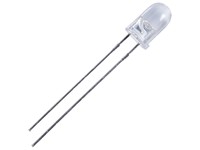 LED CLear Dome 5mm High Brightness Green 200MCD [L-53SGC]