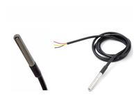 STAINLESS STEEL WATERPROOF TEMPERATURE PROBE ON 1MT CABLE.  -55 ℃ ~ +125 ℃ [HKD TEMPERATURE PROBE DS18B20 1M]