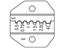 Die for Unisulated, Ferrules & Insulated Pin Terminals  0,5 Thru 4mm Sq. [HT236E DIE]