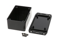 Polystyrene Enclosure 85 X 56 X 39MM Flanged Lid Black IP54 [1591LSFLBK]