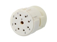 Circular Connector M23 Signal Female Solder Insert CW- 9 Pole - 8x1mm/1x2mm Contacts - 8/20A @ 500VAC Max. [7001981104]