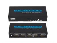4 WAY HDMI SPLITTER (1.4)  1 INPUT FOUR  OUTPUTS ,HIGH QUALITY FULL 1080P HDTV RESOLUTION ,SUPPORT 3D , 4Kx2K ,INCLUDES 5VDC 1A POWER ADAPTER [HDMI SPLITTER CST-104A]