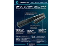 Centurion Systems 2M Gate Motor Steel Rack [CEN GATE MOTOR S/RACK 2M]