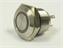 VANDAL RESISTANT PUSH BUTTON SW 16mm MOM  FLAT BUTN. WHT RING LED 12V 1n/o 2A-36VDC -IP65- STAINLS STEEL (ANTI VANDAL) [AVP16F-M1SCW12]