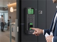 Hikvision Fingerprint Access Control Terminal, TCP/TP & Wi-Fi Communication, 2.4" LCD Display 320x240, Finger Capacity: 3000, Card Capacity:3000 & 100 000 Event Storage, TCP/IP 10/1000Mbs, RS-485, MiFare 1 Card, Wiegand, USB, PSU 12V/1A, [HKV DS-K1T804AMF]