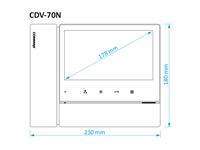 COMMAX COLOUR TFT LED MONITOR 220V WHITE  [PI1196] [CMX CDV-70N]