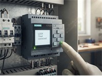 LOGO! 12/24RCE, Logic Module, Display Power Supply / I/O: 12/ 24 V DC/Relay, 8 Di (4 AI)/4 Do, Memory 400 Blocks [6ED1052-1MD08-0BA2]