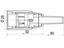 7 way Female Cable Connector with IP40 250V 5A Screw Locking and Solder termination cable outlet 5~8mm [09-0042-00-07]