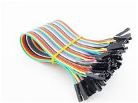 JUMPER FEMALE/FEMALE 30CM IN 40WAY COLOUR CABLE [GTC RIBBON CABLE JUMPER 40W F/F]