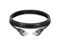 Network Patch Ethernet Cable UTP CAT5 1m Black Bare Copper [NETWORK LEAD UTP CAT5 1M BK]