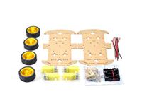 4WD 2 TIER ROBOT CHASSIS WITH 4 MOTORS-CAN USE RS027 mini driver+RS011MC 4 channel control. [CMU MAGICIAN CHASSIS KIT CLR 4X4]