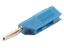 BANANA PLUG 4MM SCREW TERMINATION BLUE 30A 30VAC/60VDC - BRASS , NICKEL PLATED (930435102) [VSB20 BLUE]