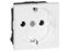 Legrand 572118 - Socket Arteor - German - 16 A - 2P+E Shuttered - 2 Modules - White [LGD 572118]