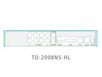 DVR 8CH Hybrid H.265, Video I/P 8xBNC, 5MP Up to 5MP@25fps, TVI/ AHD/CVI 1080P Lite/ 720P/ 720P Lite/WD1, RJ45 100Mbps×1, SATA×1, Up to 8TB, USB2.0×2, Audio I/P:RCA×1, O/P1xRCA, HDMI/VGA, PSU:12VDC 1.5A [TVT TD-2008NS-HL-L]
