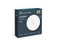 TP-LINK AX3000 Wireless WiFi 6 Ceiling Mount Access Point, Speed Rate:2.4GHz@574Mbps, 5GHz@2402Mbps, 1xGigabit LAN Port, Antennas:2.4GHz:2×4dBi, 5GHz:2×5dBi, Omada App, 802.3at PoE, 12VDC, EU:13.5W, Email Alerts, MU-MIMO, 160x160x33mm [TP-LINK EAP650]