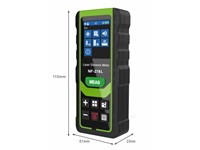 Precision Laser Distance Meter up to 100 m with Green Laser, Multi‑Mode Single/continuous/Area/Volume Measurement, Bluetooth Data, And Voice Broadcast For Fast, Accurate Measuring. Includes Rechargeable 750mAh LI-Battery [NF-274L LASER DISTANCE METER]