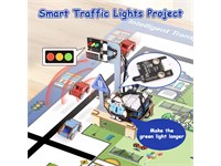 ACEBOTT QE027 is a Stem Kit that Teaches Intelligent Transport Systems using ESP32. Build Smart Traffic Lights, Parking, and Streetlight Projects with Plug-and-play Modules [ACEBOTT TRANSPORT EDU KIT QE027]