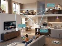 TP-LINK AC1200 Whole Home Mesh WiFi System 2.4GHz & 5GHz, 2 Ports 10/100Mbps WAN/LAN Ports, 1 PWR Port, 2 x Internal Dual Band Antennas Per Deco Unit, WPA-PSK/WPA2-PSK, 12V1A [TP-LINK DECOE4-3PACK]