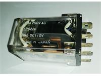 Medium Power Cradle Relay w/LED & Test Clip  Form 4C (4c/o) PCB Mount 110VDC Coil 12100 Ohm 3A 250VAC/30VDC Contacts [3604-DC110V]