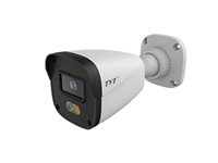 Turret Network Camera 2MP 2.8mm Lens, Dual Illumination, IR Range:20~30m; White Light Range:10~20m, 1/3"CMOS, 3D DNR, WDR, HLC/BLC, RJ45 (10/100 Base-T), 1CH Built-in MIC, Full Colour, ONVIF, PSU: 48V POE 0.35A, IP67 [TVT TD-9420S5L-E (D/PN/AW2)]