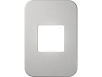 One Double Module Cover Plate (Silver) [V6103SV]