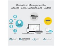TP-LINK OMADA Hardware Controller, Quad-Core A72@1.2GHz, 2GB DDR4, 2x10/100/1000Mbps Ethernet Ports, 1xUSB3.0, 100-240VAC, Storage:2MB NOR Flash 8GB eMMC, Cloud Controller, 294×180×44mm [TP-LINK OC300]