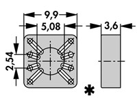 TO39/TO5 to DIL Converter [US58-4]