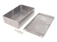 Diecast Aluminium Unpainted Enclosure 119 MM X 94 MM X 56 MM Flanged Lid [1590DFL]
