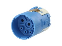 Circular Connector M23 Power Male Crimp Insert 8 Pole(4+3+PE) for 4x1mm/4x2mm Contacts - 8/28A @ 300/500VAC MAX. [7084943121]